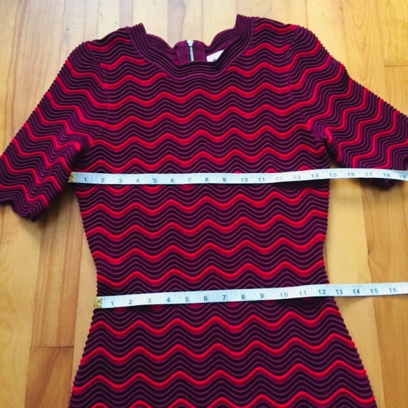 Milly Zigzag Knit Midi Dress - Picture 3 of 8
